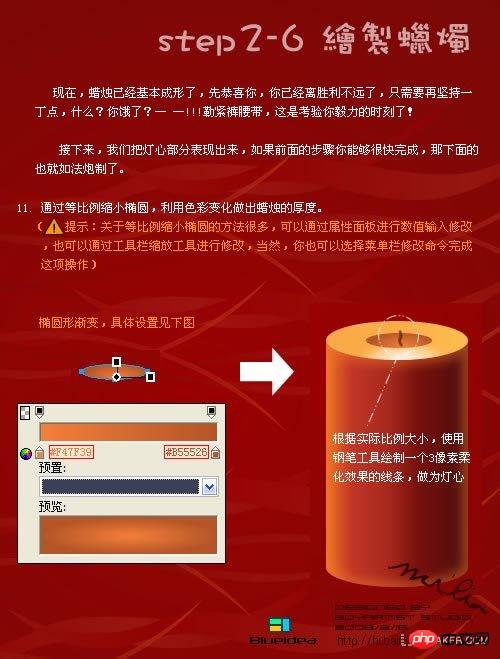 Photoshop打造燃烧的红色蜡烛