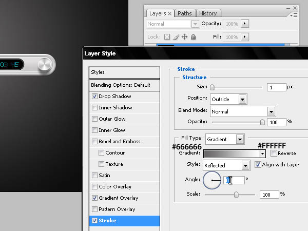 Photoshop 简单的网页格式音乐播放器