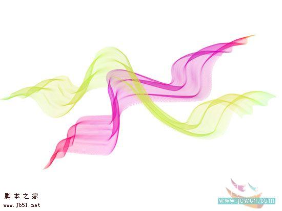 photoshop 利用画笔制作漂亮的丝绸效果