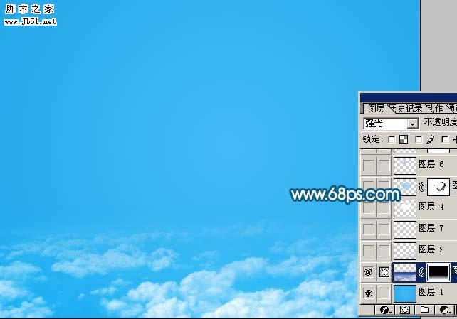 Photoshop 一颗梦幻的云彩心